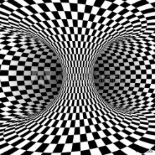 Bild på black white square optical illusion